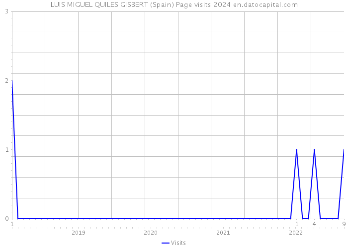 LUIS MIGUEL QUILES GISBERT (Spain) Page visits 2024 