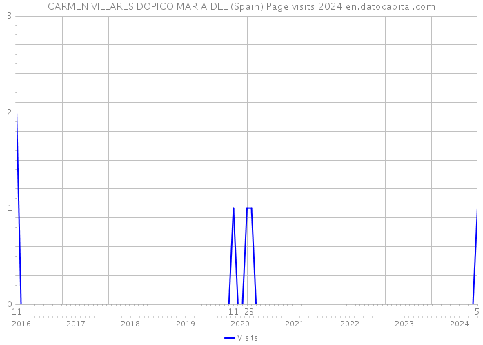 CARMEN VILLARES DOPICO MARIA DEL (Spain) Page visits 2024 