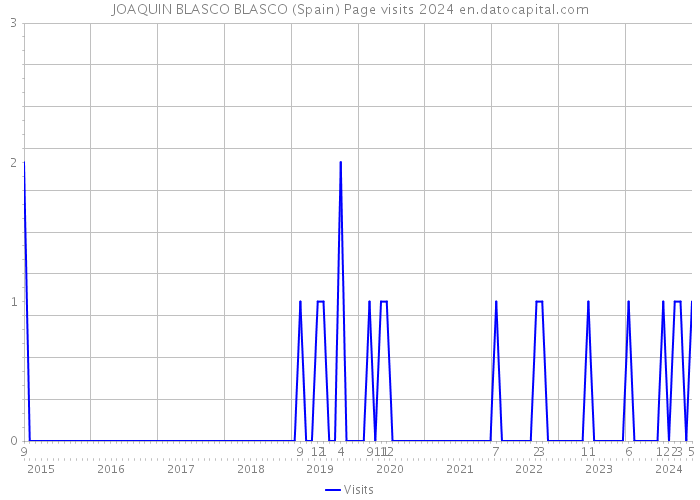 JOAQUIN BLASCO BLASCO (Spain) Page visits 2024 