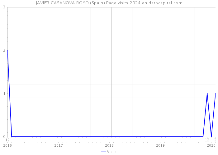 JAVIER CASANOVA ROYO (Spain) Page visits 2024 