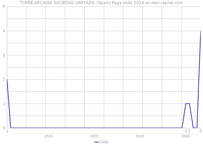 TURRE ARCADIA SOCIEDAD LIMITADA. (Spain) Page visits 2024 