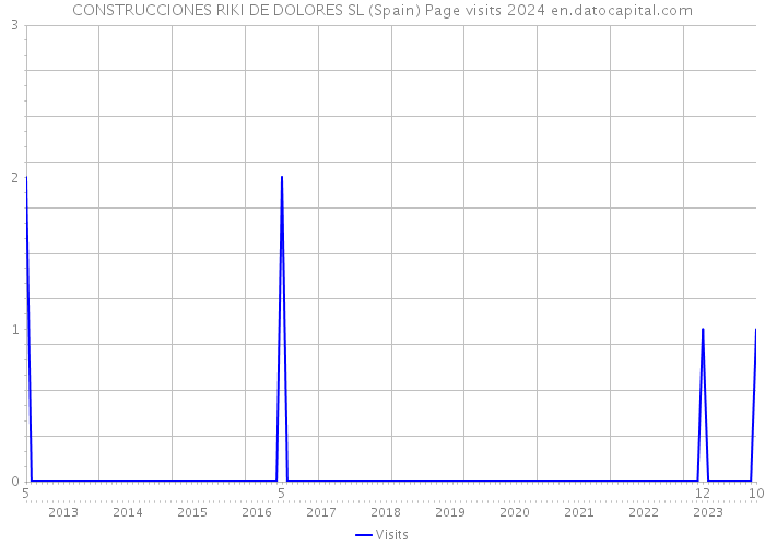 CONSTRUCCIONES RIKI DE DOLORES SL (Spain) Page visits 2024 