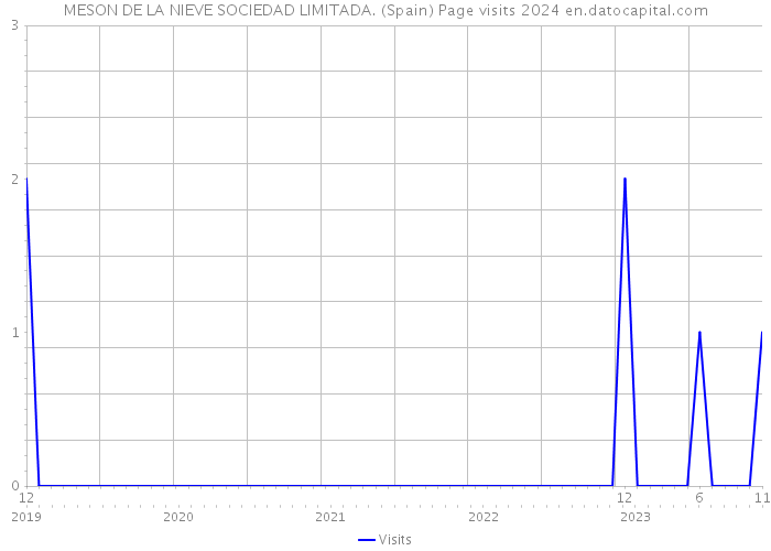 MESON DE LA NIEVE SOCIEDAD LIMITADA. (Spain) Page visits 2024 