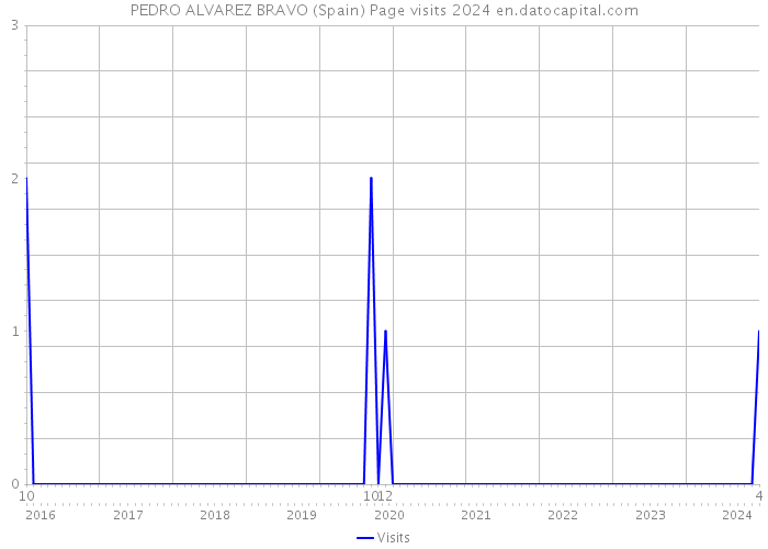 PEDRO ALVAREZ BRAVO (Spain) Page visits 2024 
