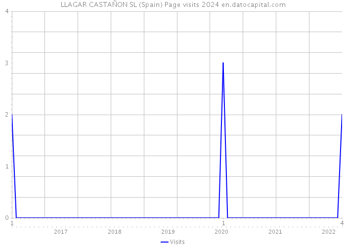 LLAGAR CASTAÑON SL (Spain) Page visits 2024 