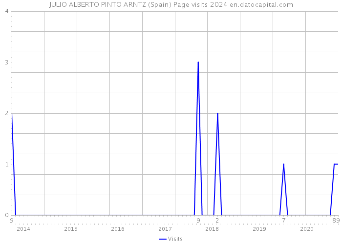 JULIO ALBERTO PINTO ARNTZ (Spain) Page visits 2024 