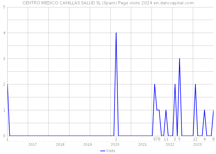 CENTRO MEDICO CANILLAS SALUD SL (Spain) Page visits 2024 