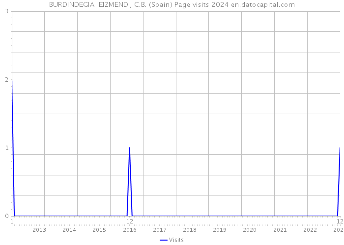 BURDINDEGIA EIZMENDI, C.B. (Spain) Page visits 2024 