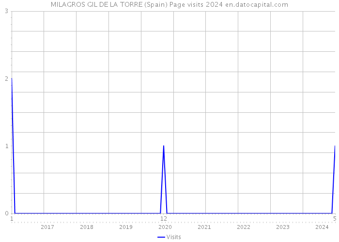 MILAGROS GIL DE LA TORRE (Spain) Page visits 2024 