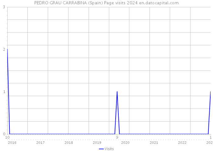 PEDRO GRAU CARRABINA (Spain) Page visits 2024 