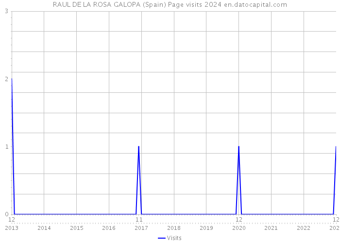 RAUL DE LA ROSA GALOPA (Spain) Page visits 2024 