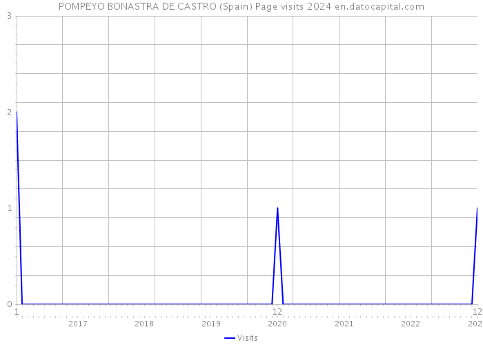 POMPEYO BONASTRA DE CASTRO (Spain) Page visits 2024 