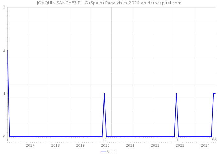 JOAQUIN SANCHEZ PUIG (Spain) Page visits 2024 