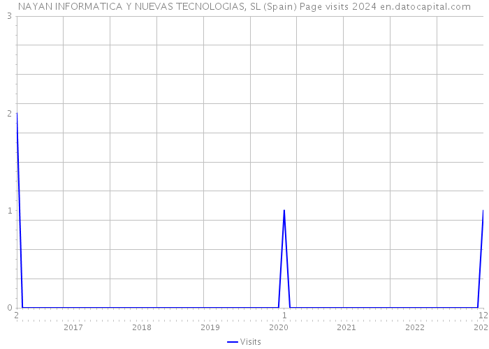 NAYAN INFORMATICA Y NUEVAS TECNOLOGIAS, SL (Spain) Page visits 2024 