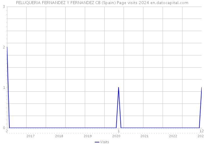 PELUQUERIA FERNANDEZ Y FERNANDEZ CB (Spain) Page visits 2024 