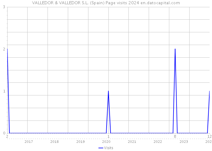 VALLEDOR & VALLEDOR S.L. (Spain) Page visits 2024 