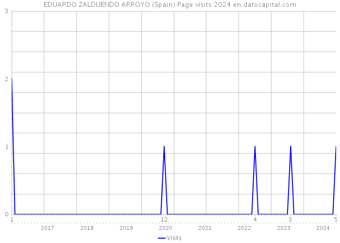 EDUARDO ZALDUENDO ARROYO (Spain) Page visits 2024 