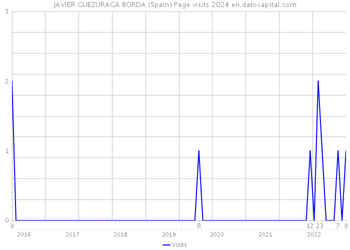 JAVIER GUEZURAGA BORDA (Spain) Page visits 2024 