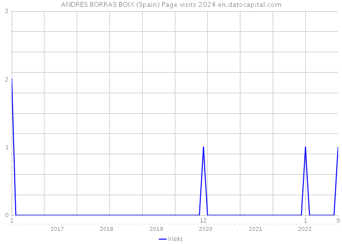 ANDRES BORRAS BOIX (Spain) Page visits 2024 