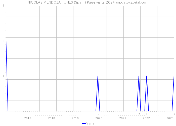 NICOLAS MENDOZA FUNES (Spain) Page visits 2024 