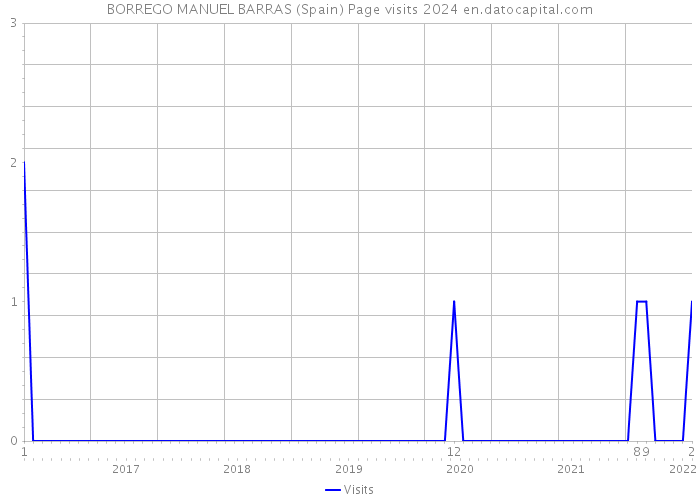 BORREGO MANUEL BARRAS (Spain) Page visits 2024 