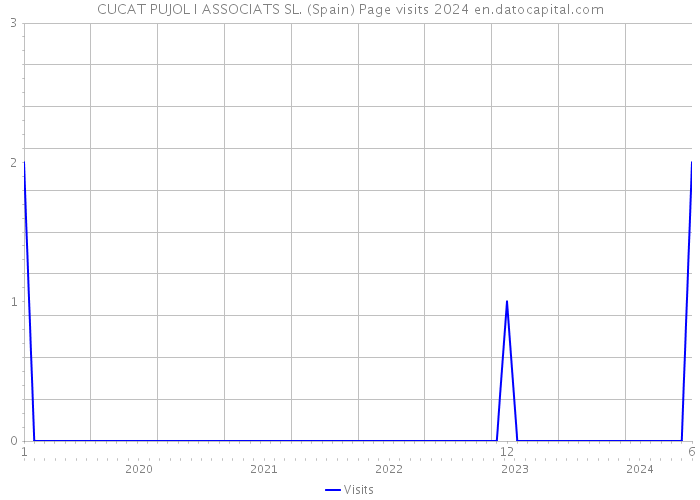 CUCAT PUJOL I ASSOCIATS SL. (Spain) Page visits 2024 