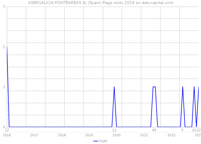 ASERGALICIA PONTEAREAS SL (Spain) Page visits 2024 