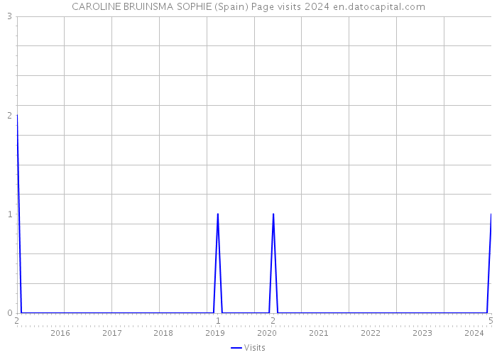 CAROLINE BRUINSMA SOPHIE (Spain) Page visits 2024 