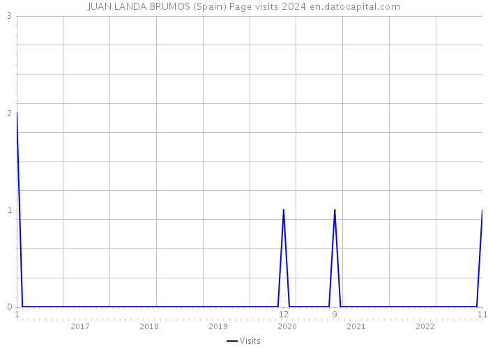 JUAN LANDA BRUMOS (Spain) Page visits 2024 