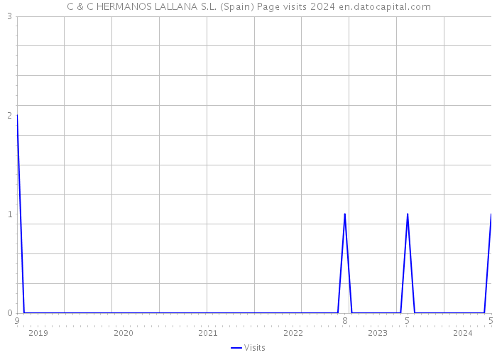 C & C HERMANOS LALLANA S.L. (Spain) Page visits 2024 