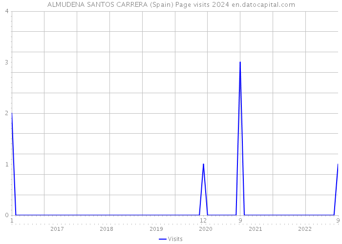 ALMUDENA SANTOS CARRERA (Spain) Page visits 2024 