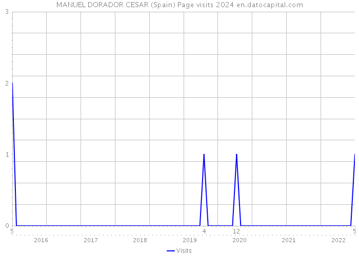 MANUEL DORADOR CESAR (Spain) Page visits 2024 