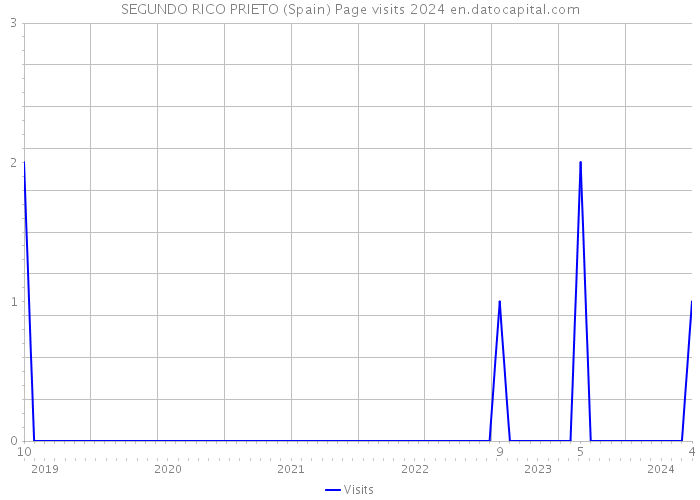 SEGUNDO RICO PRIETO (Spain) Page visits 2024 