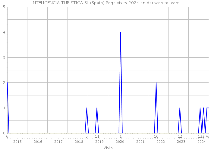 INTELIGENCIA TURISTICA SL (Spain) Page visits 2024 