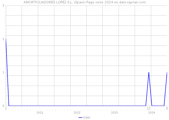 AMORTIGUADORES LOPEZ S.L. (Spain) Page visits 2024 