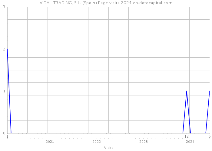 VIDAL TRADING, S.L. (Spain) Page visits 2024 