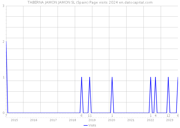 TABERNA JAMON JAMON SL (Spain) Page visits 2024 