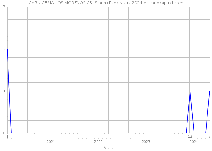 CARNICERÍA LOS MORENOS CB (Spain) Page visits 2024 