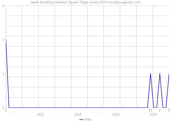 Hank Holding Limited (Spain) Page visits 2024 