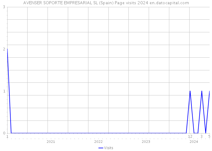 AVENSER SOPORTE EMPRESARIAL SL (Spain) Page visits 2024 