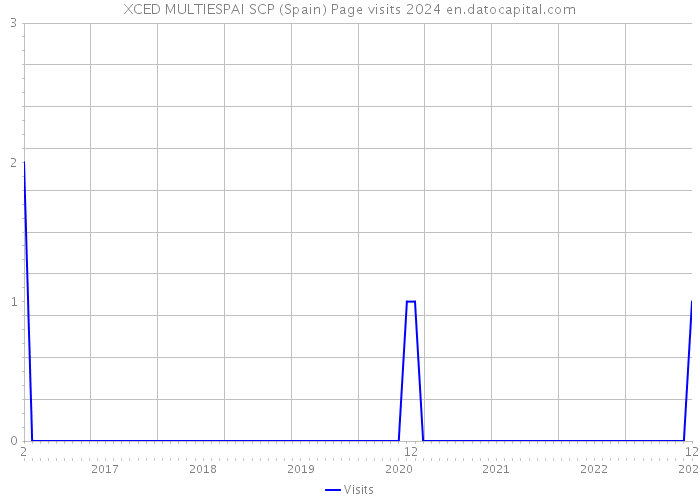 XCED MULTIESPAI SCP (Spain) Page visits 2024 