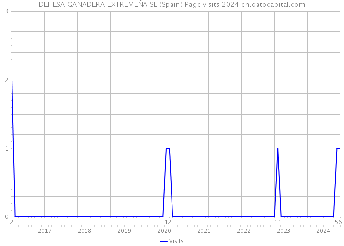 DEHESA GANADERA EXTREMEÑA SL (Spain) Page visits 2024 