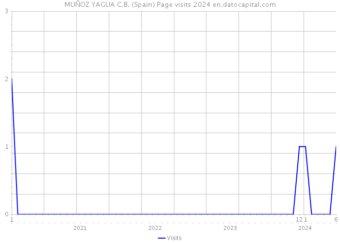MUÑOZ YAGUA C.B. (Spain) Page visits 2024 