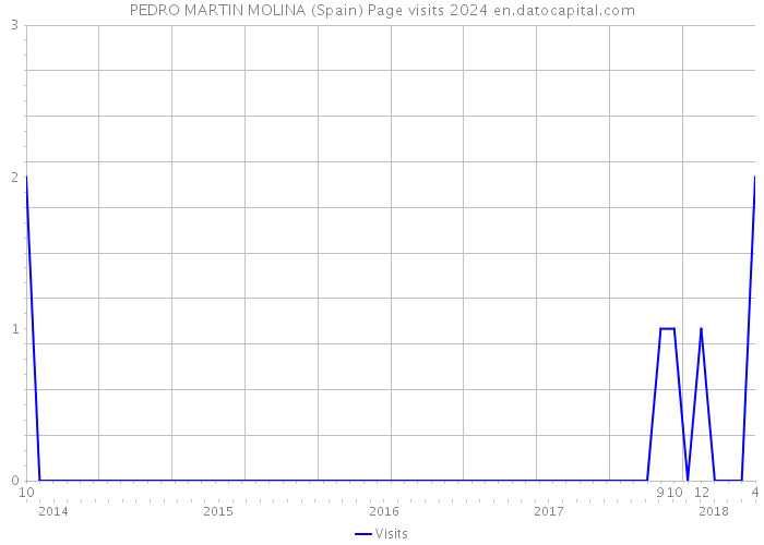 PEDRO MARTIN MOLINA (Spain) Page visits 2024 