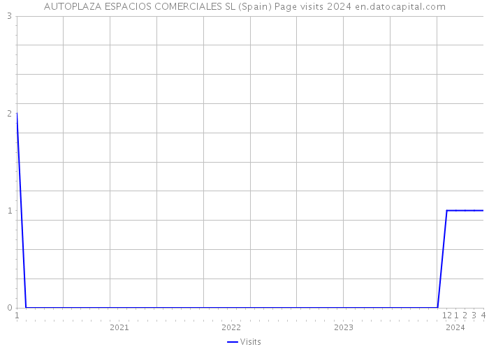 AUTOPLAZA ESPACIOS COMERCIALES SL (Spain) Page visits 2024 