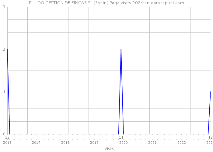 PULIDO GESTION DE FINCAS SL (Spain) Page visits 2024 