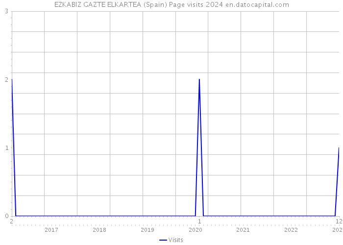 EZKABIZ GAZTE ELKARTEA (Spain) Page visits 2024 