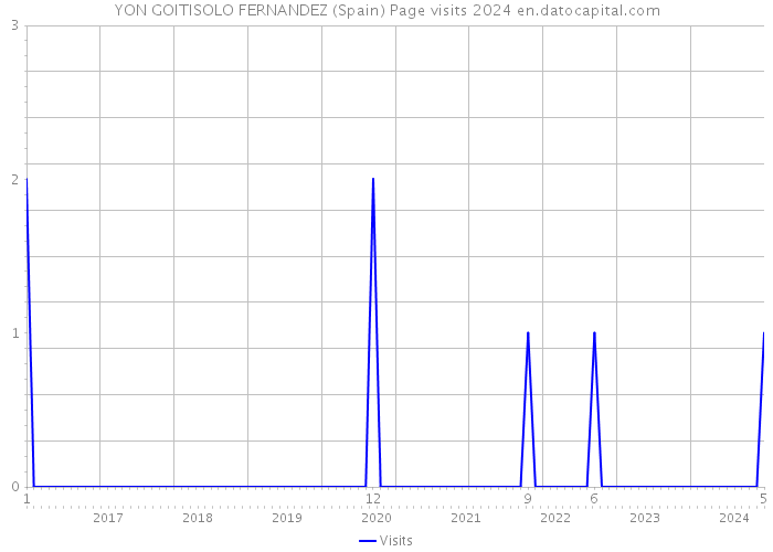 YON GOITISOLO FERNANDEZ (Spain) Page visits 2024 