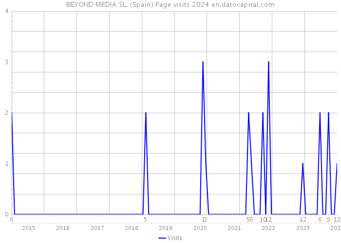 BEYOND MEDIA SL. (Spain) Page visits 2024 