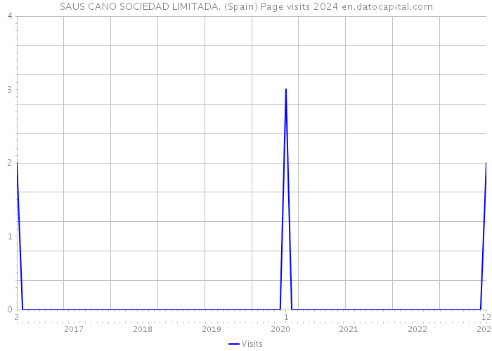 SAUS CANO SOCIEDAD LIMITADA. (Spain) Page visits 2024 